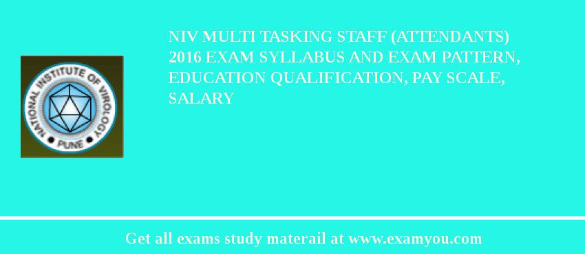NIV Multi Tasking Staff (Attendants) 2018 Exam Syllabus And Exam Pattern, Education Qualification, Pay scale, Salary