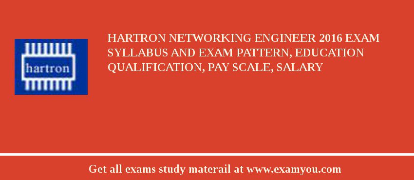 HARTRON Networking Engineer 2018 Exam Syllabus And Exam Pattern, Education Qualification, Pay scale, Salary