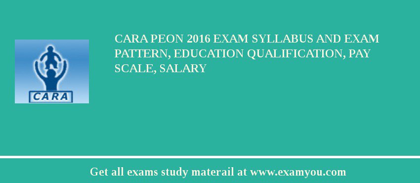 CARA Peon 2018 Exam Syllabus And Exam Pattern, Education Qualification, Pay scale, Salary