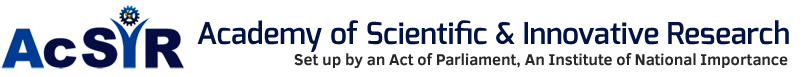 Academy of Scientific and Innovative Research2018