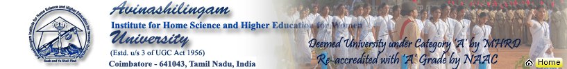 Avinashilingam Institute for Home Science and Higher Education For Women2018