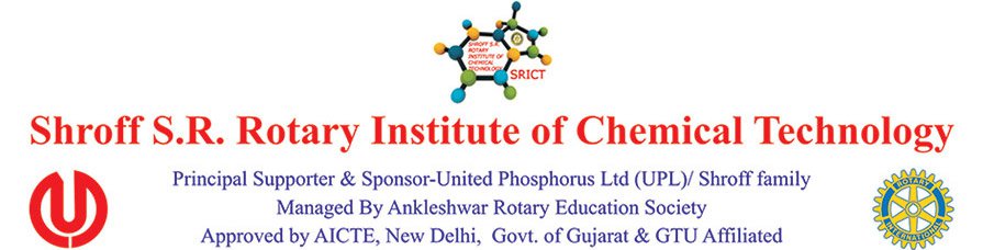 Shroff S R Rotary Institute of Chemical Technology Assistant Professor 2018 Exam