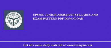 UPSSSC Junior Assistant Syllabus and Exam Pattern PDF Download