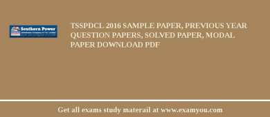 TSSPDCL 2018 Sample Paper, Previous Year Question Papers, Solved Paper, Modal Paper Download PDF