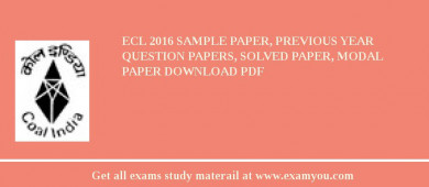 ECL 2018 Sample Paper, Previous Year Question Papers, Solved Paper, Modal Paper Download PDF