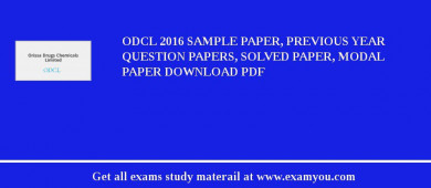 ODCL 2018 Sample Paper, Previous Year Question Papers, Solved Paper, Modal Paper Download PDF