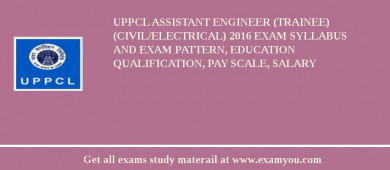 UPPCL Assistant Engineer (Trainee) (Civil/Electrical) 2018 Exam Syllabus And Exam Pattern, Education Qualification, Pay scale, Salary