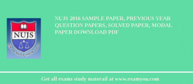 NUJS 2018 Sample Paper, Previous Year Question Papers, Solved Paper, Modal Paper Download PDF