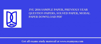 JNU 2018 Sample Paper, Previous Year Question Papers, Solved Paper, Modal Paper Download PDF