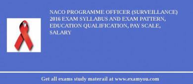NACO Programme Officer (Surveillance) 2018 Exam Syllabus And Exam Pattern, Education Qualification, Pay scale, Salary