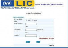 LIC ADO 2018 Admit Card download