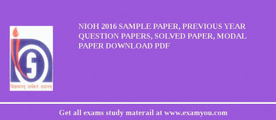 NIOH (National Institute of Open Schooling) 2018 Sample Paper, Previous Year Question Papers, Solved Paper, Modal Paper Download PDF